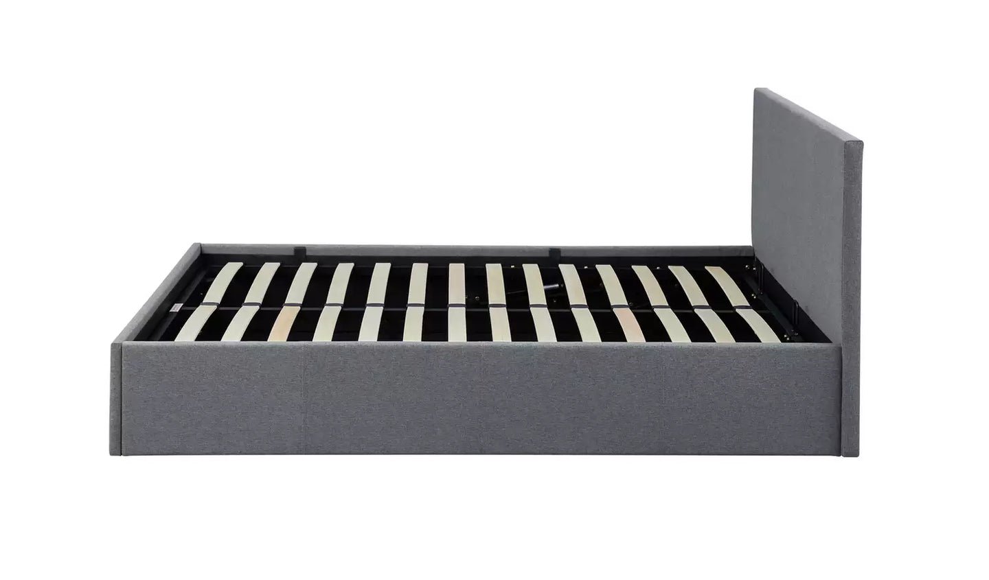 Assembled Heathdon Small Double End Lift Ottoman Bed - Grey